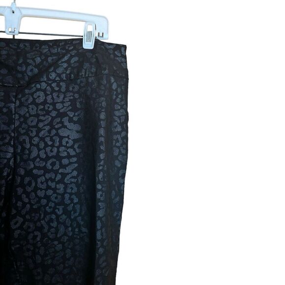 Soft Surroundings Pants Womens Large Black Animal Print Pull On Bottoms - Picture 3 of 8